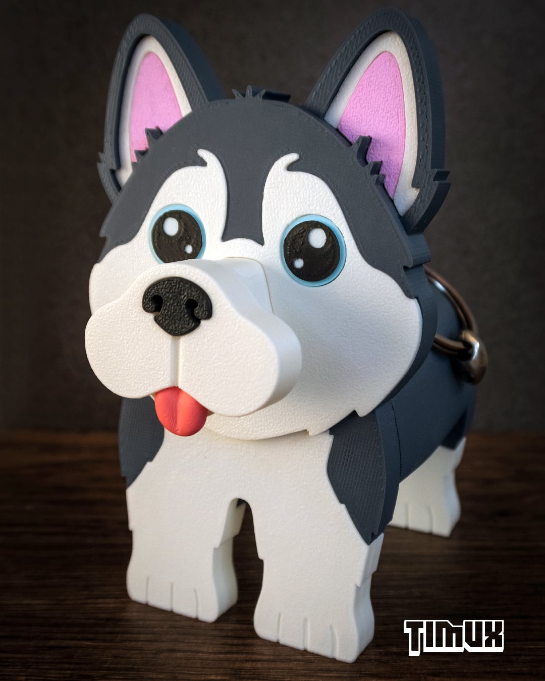 HUSKY GLASSES HOLDER 3d model