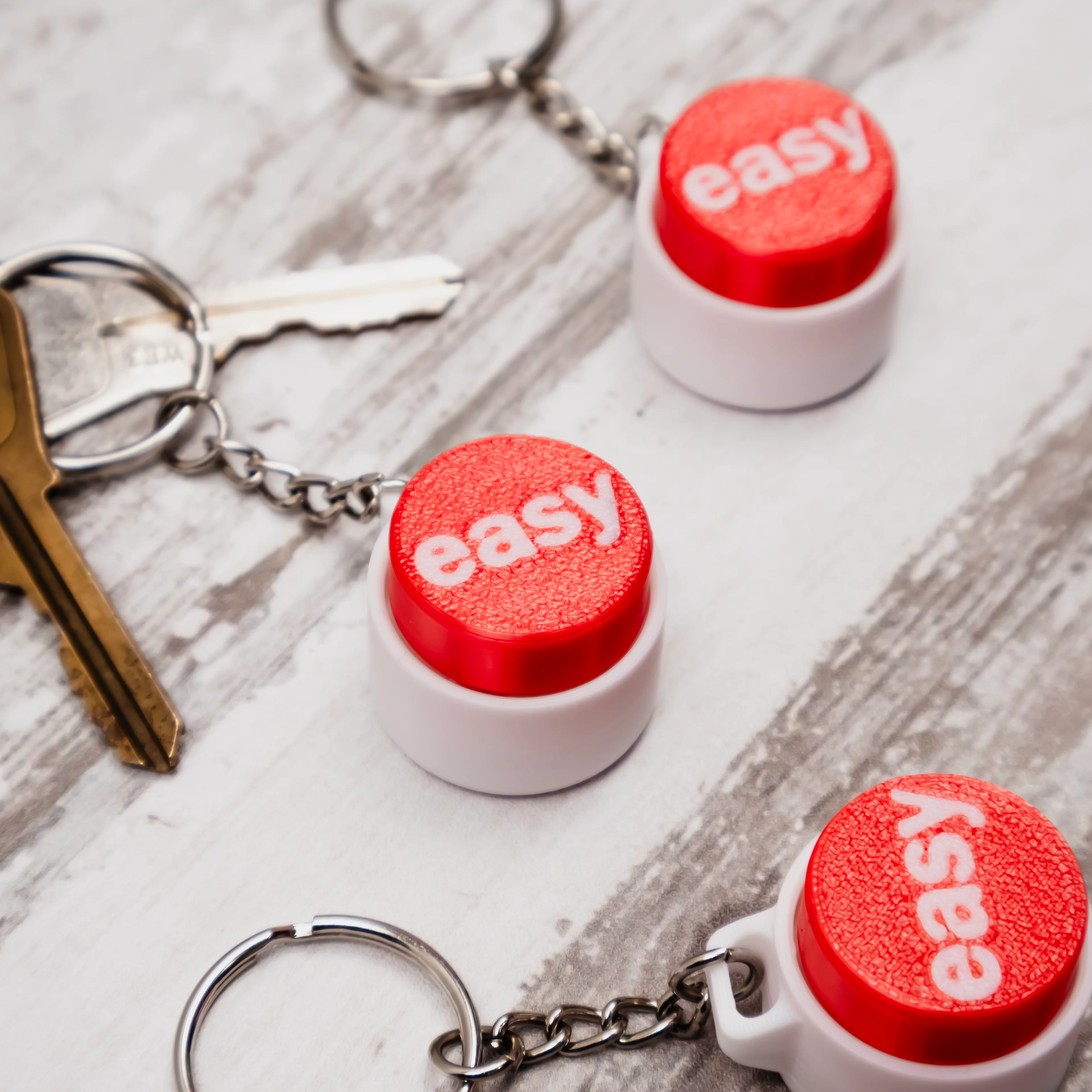 EASY BUTTON CLICKY KEYCHAIN 3d model