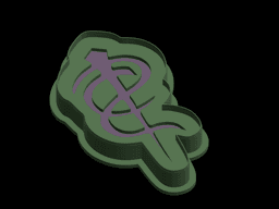 Skinny Puppy Logo cookie Cutter 3d model