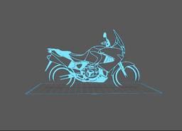 Honda - Varadero Wall Art 3d model