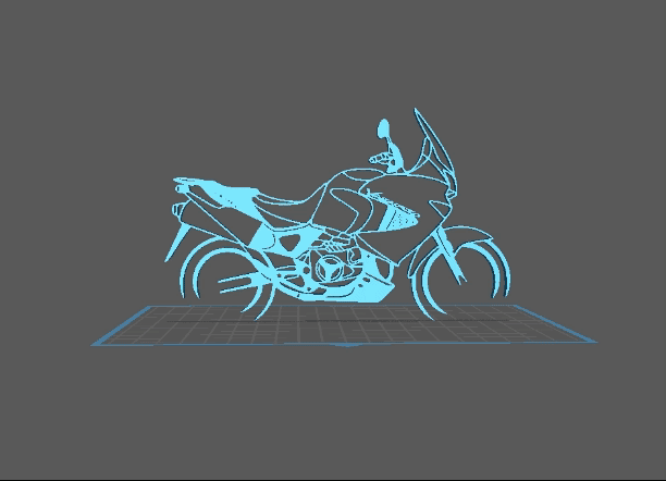 Honda - Varadero Wall Art 3d model