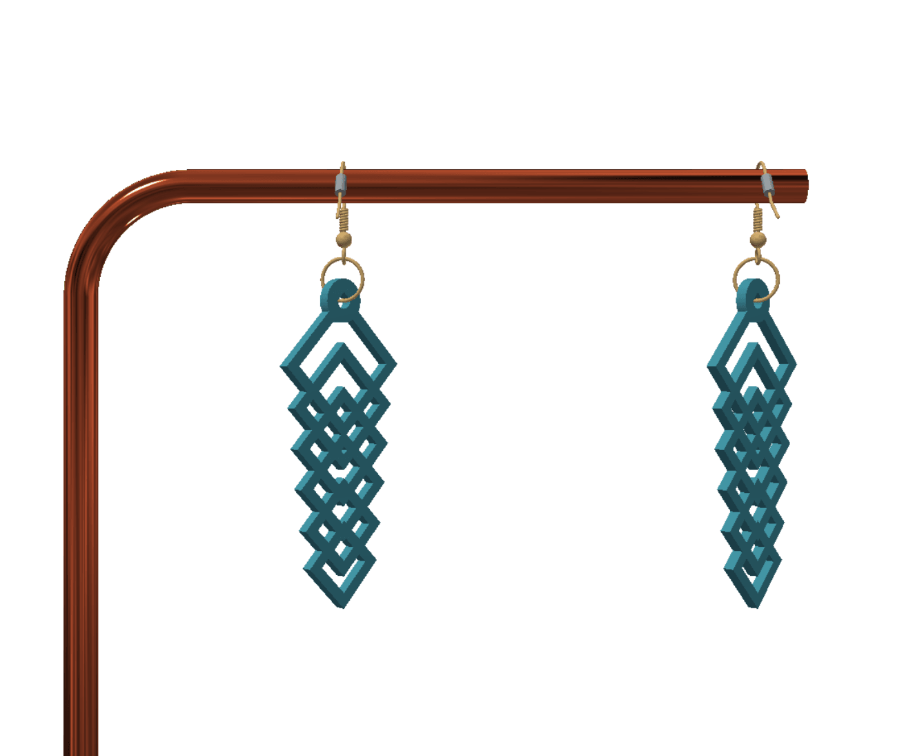 Cute keychain / earrings 3d model