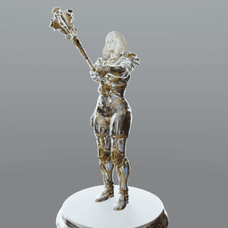 Female Knight v2.0 3d model