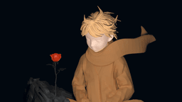 The Little Prince & His Rose - A Tale of Love and Responsibility 3d model