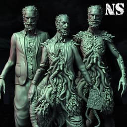 Wilbur Whateley x3 Variants 3d model