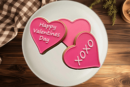 Valentine's Day Iced Sugar Cookie Customizable 3d model