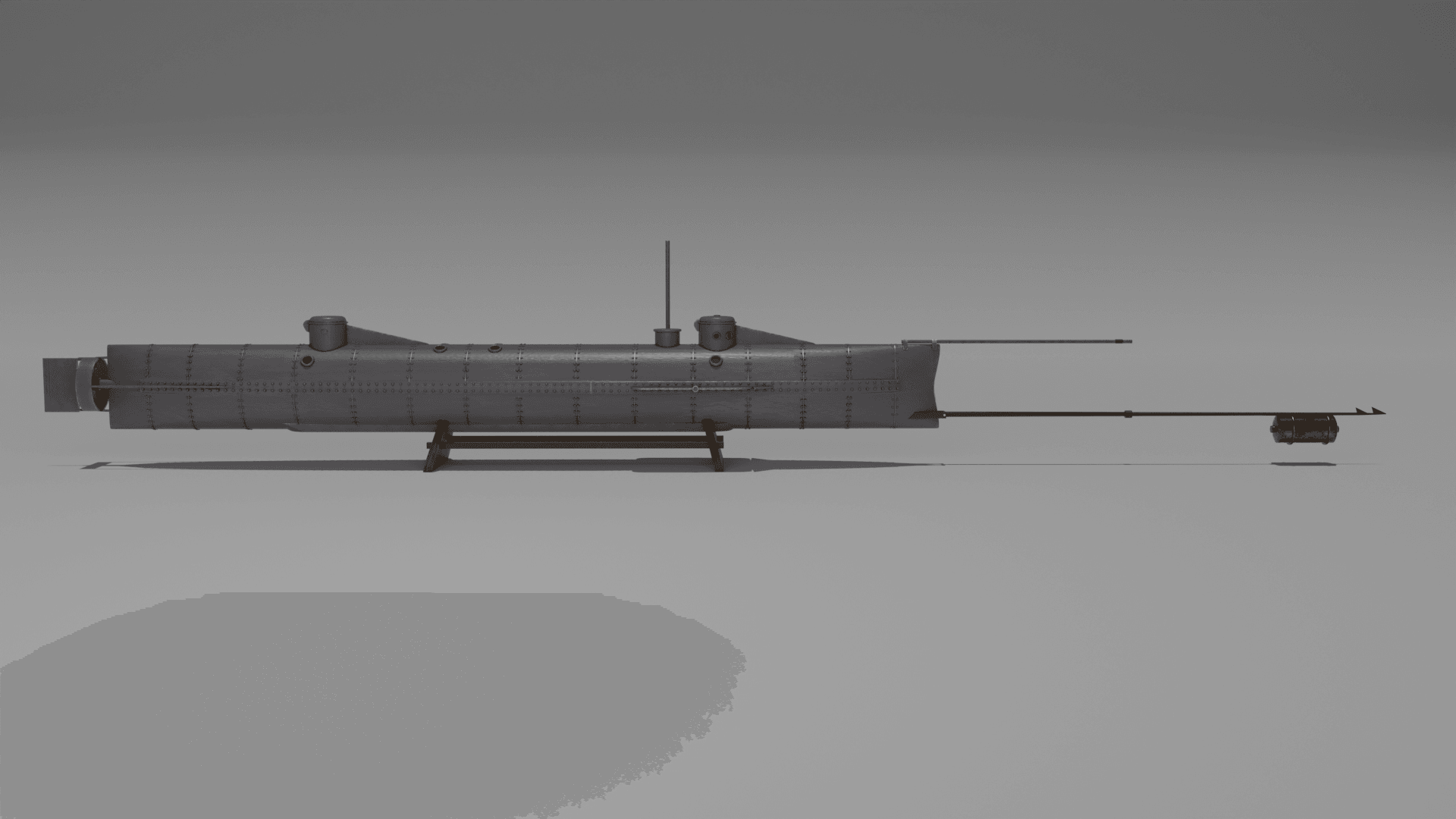 CSS H.L. Hunley 3d model