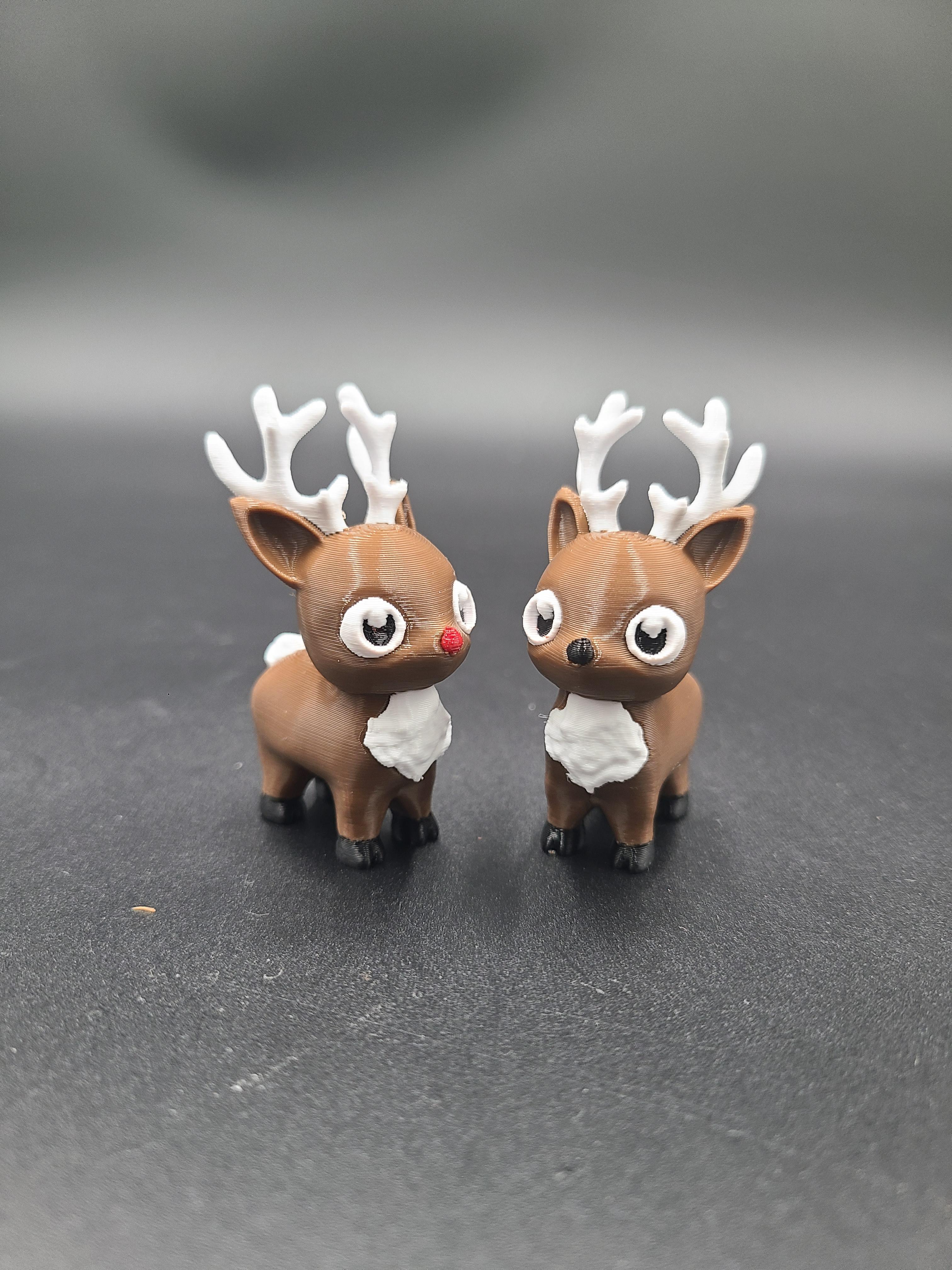 Happy Lil Reindeer - Multicolor 3MF for Bambu 3d model