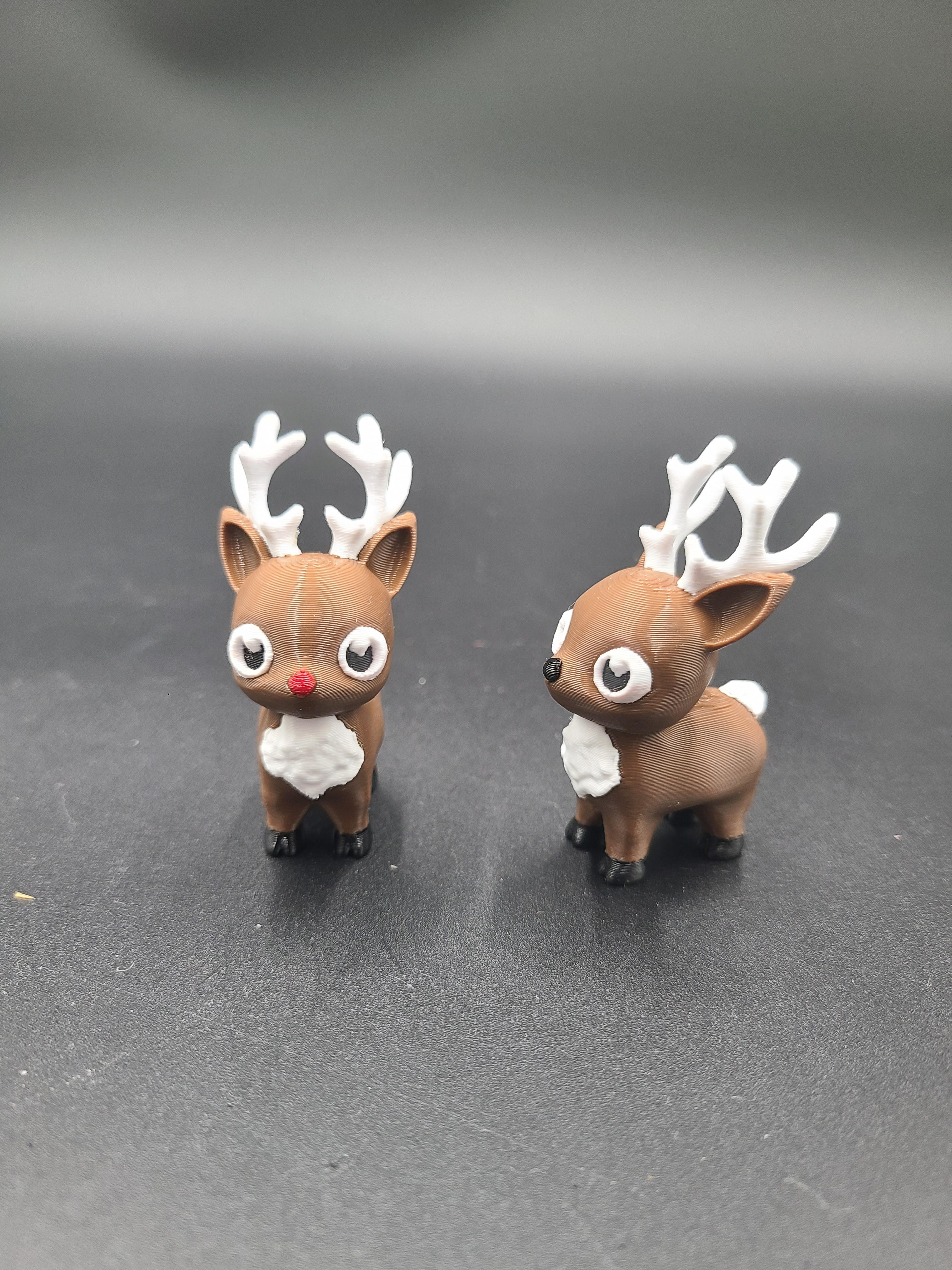 Happy Lil Reindeer - Multicolor 3MF for Bambu 3d model