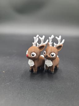 Happy Lil Reindeer - Multicolor 3MF for Bambu 3d model