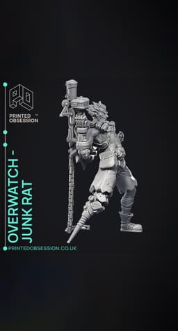 Junk Rat - Overwatch - Fan Art 3d model
