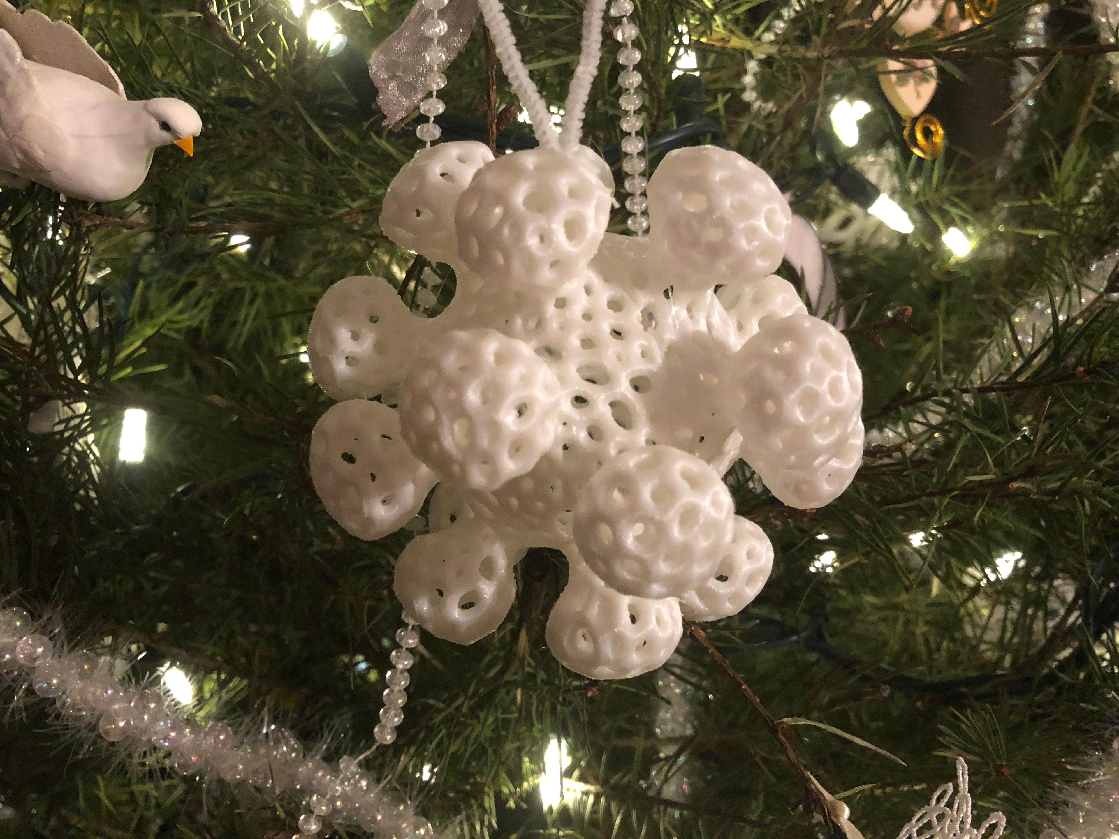 Coronavirus Christmas Ornament 3d model