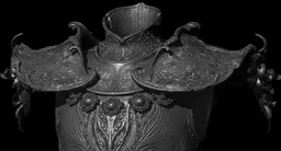 HOSLOW'S CUIRASS PAULDRONS GORGET TASSETS life size cosplay – Elden Ring Fan Art STL 3d model
