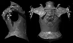 HOSLOW'S CUIRASS PAULDRONS GORGET TASSETS life size cosplay – Elden Ring Fan Art STL 3d model