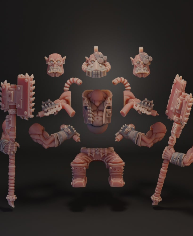 Ork Dread Riders 3d model