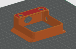Dry box humidity/temprature sensor mount for Tuya sensor with screen 3d model