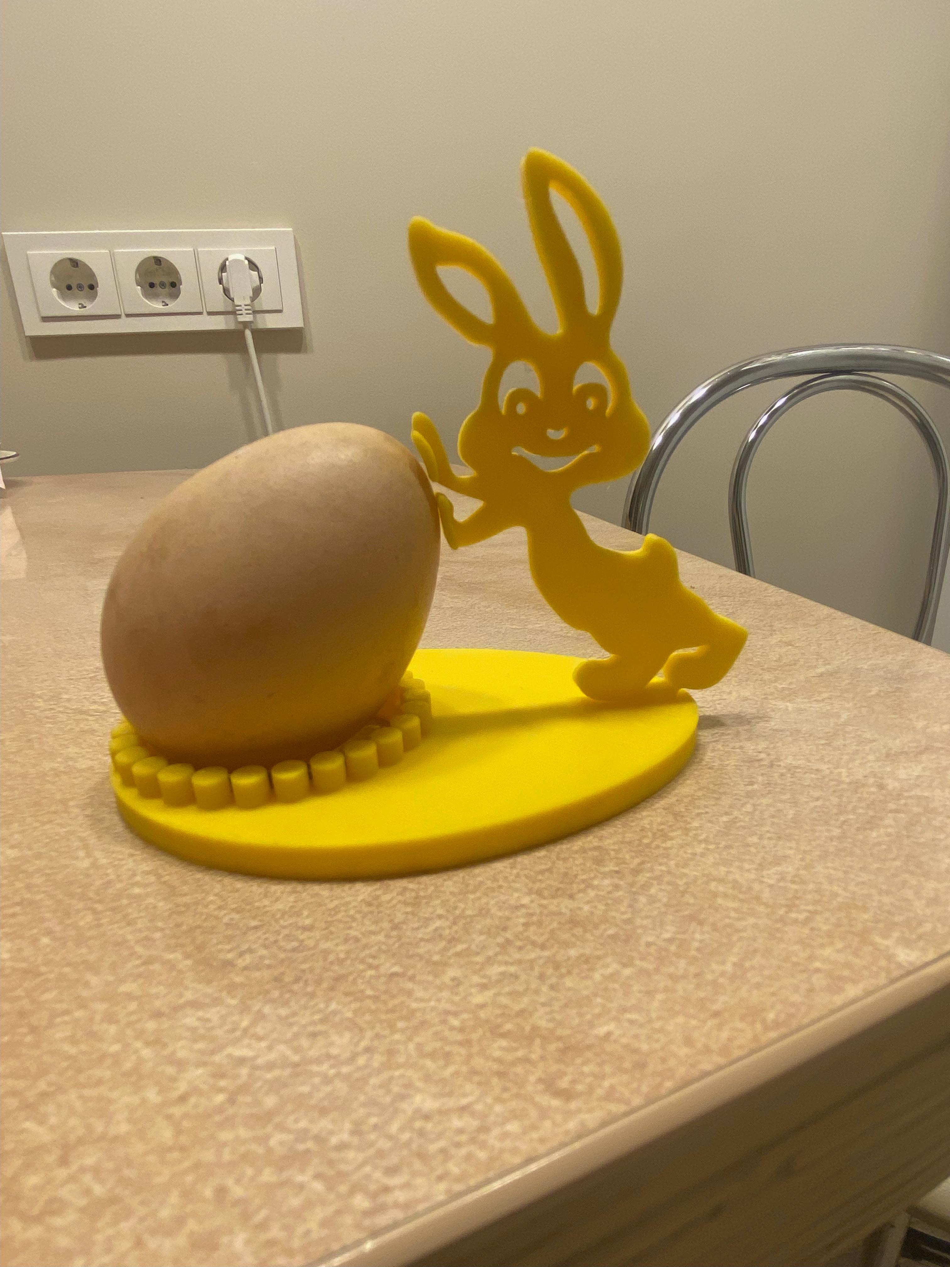Easter bunny egg holder 3d model