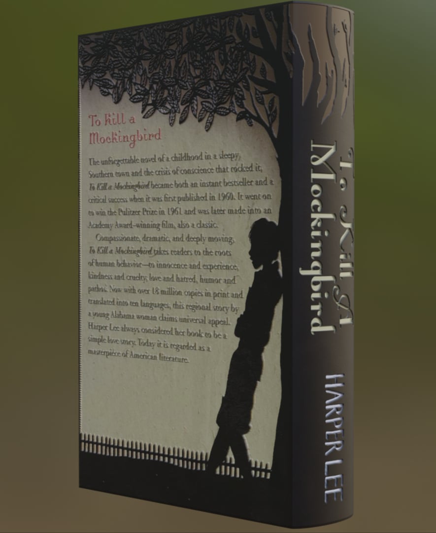 To Kill A Mockingbird - Book Litho 3d model