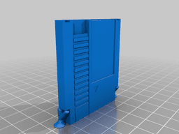 Vertical Mini NES Cartridge with Tree Supports 3d model