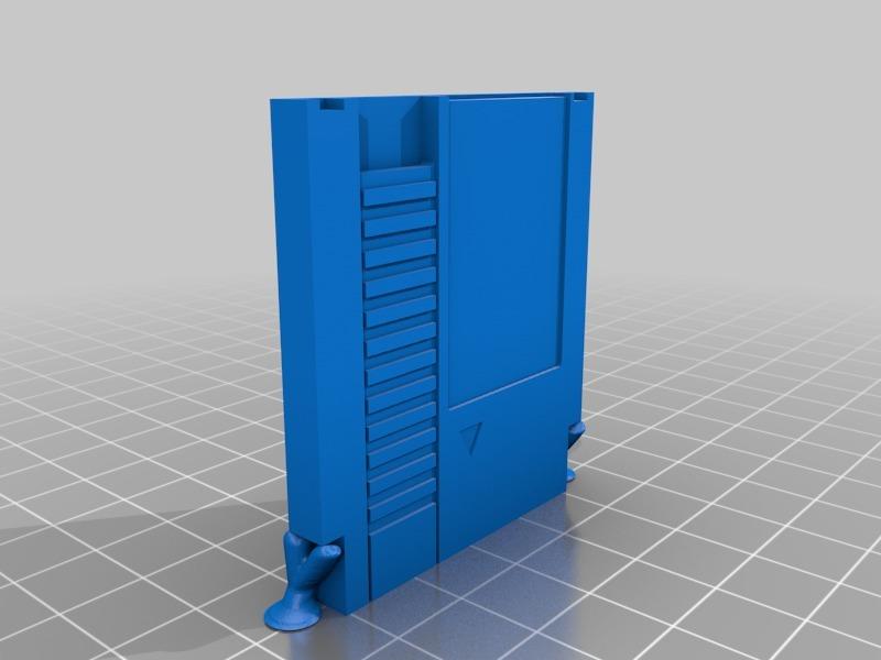Vertical Mini NES Cartridge with Tree Supports 3d model