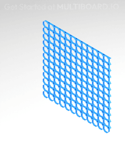 12x12 MU - Top Grid Interfitted - MultiBoard Octagon Plate 3d model