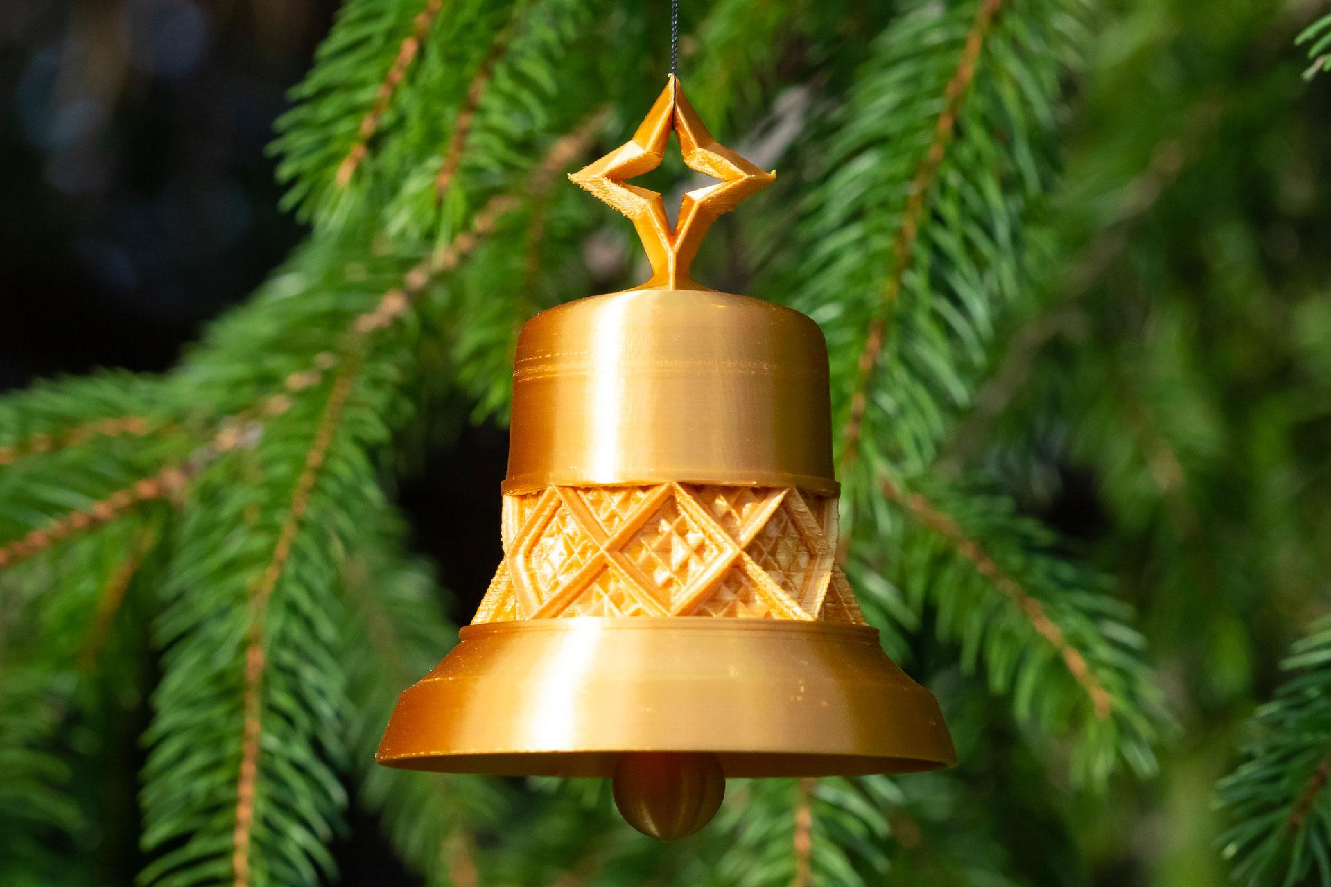 Lattice Bell Christmas Ornament 3d model