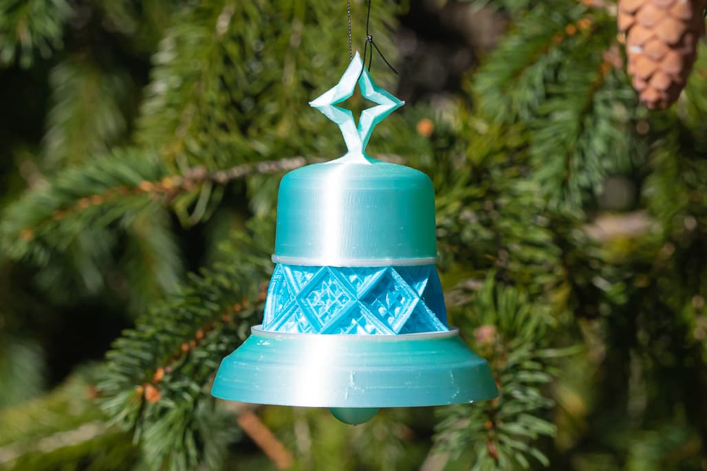Lattice Bell Christmas Ornament 3d model