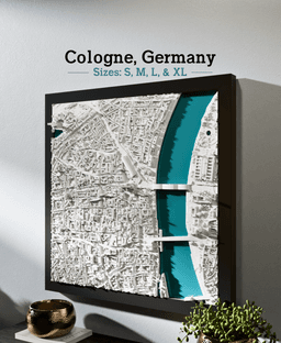 Cologne, Germany - S, M, L, & XL 3d model
