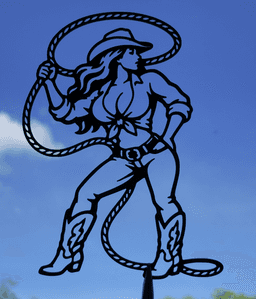 Cowgirl Rodeo 2D Wall Art.3mf 3d model