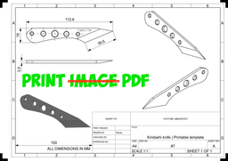 Kiridashi - DIY japanese knife 3d model