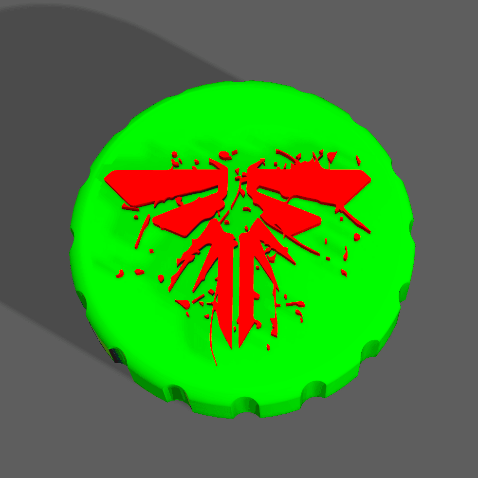 The Last of Us Firefly - Stash Jar Lid 3d model