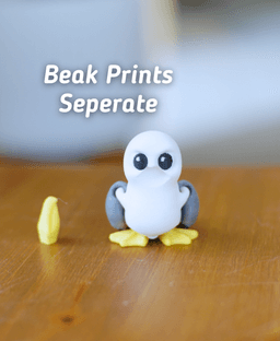 Squawking Seagull - Articulated Fidget Seagull 3d model