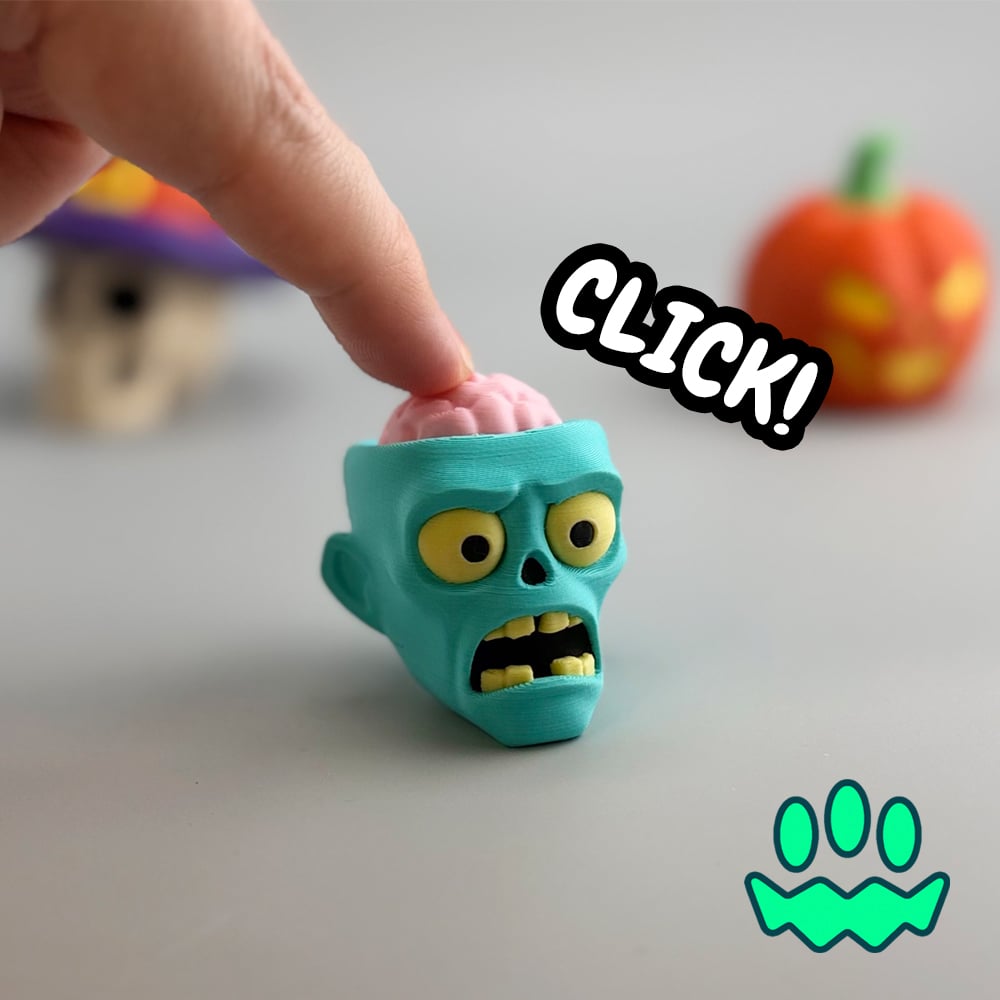 Spooky Fidget Clicker Keychain Bundle 3d model