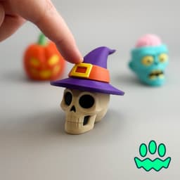 Spooky Fidget Clicker Keychain Bundle 3d model