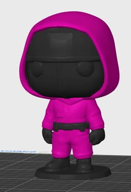 Squid Game Guard Inspired Funko Pop 3d model