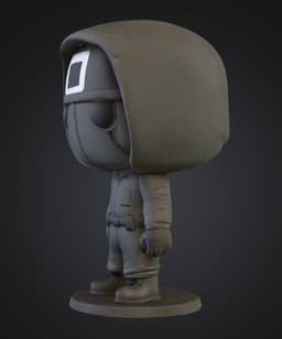Squid Game Guard Inspired Funko Pop 3d model