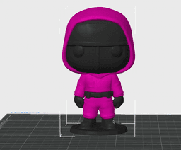 Squid Game Guard Inspired Funko Pop 3d model