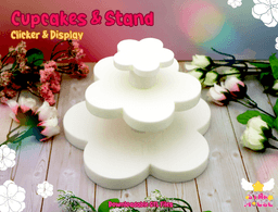 Cupcake Clicker & Treat Display 3d model