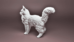 Maine coon cat 3d model