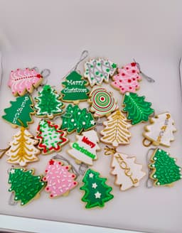 Christmas Tree Cookie Ornament Set 3d model