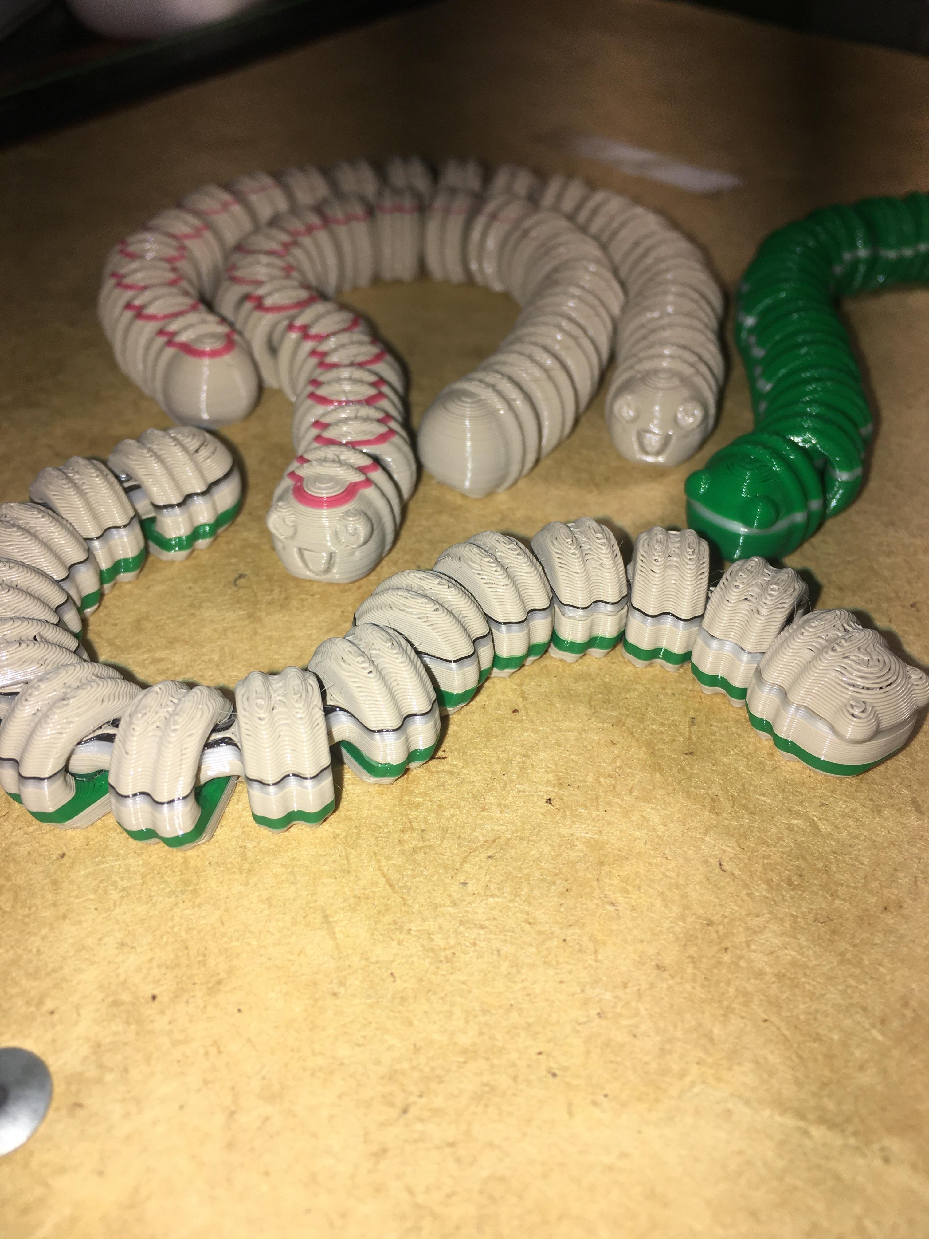 Fidget Worms - A very fun model for sure. We printed the loose fit versions each time. Really enjoying these. Thank you for sharing. - 3d model