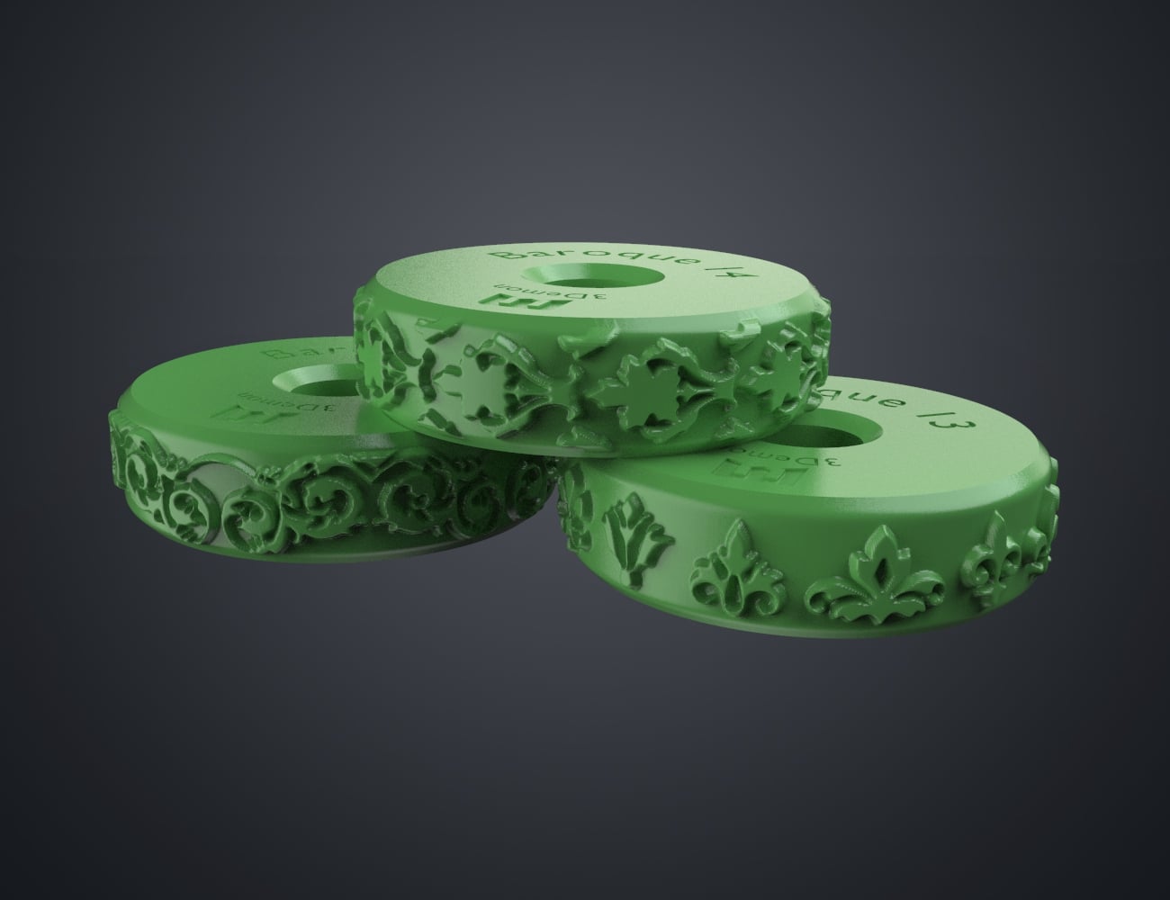 Stamp Wheels - Baroque Vol.05 (12-14) 3d model