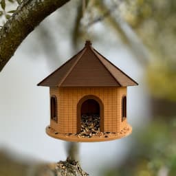 Modern Hut: Architectural Bird Feeder & House 3d model