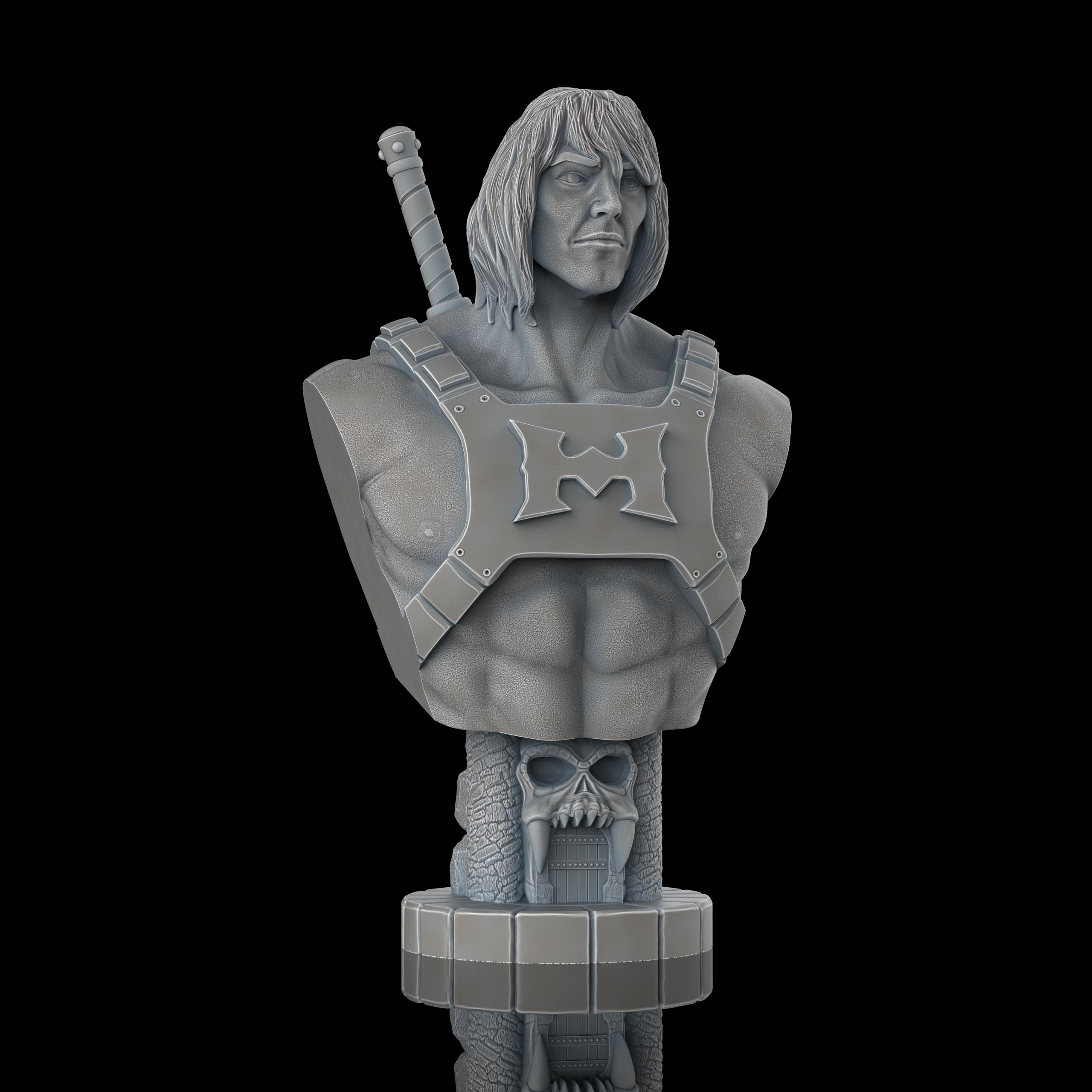 He-Man Bust (Pre-Supported) 3d model