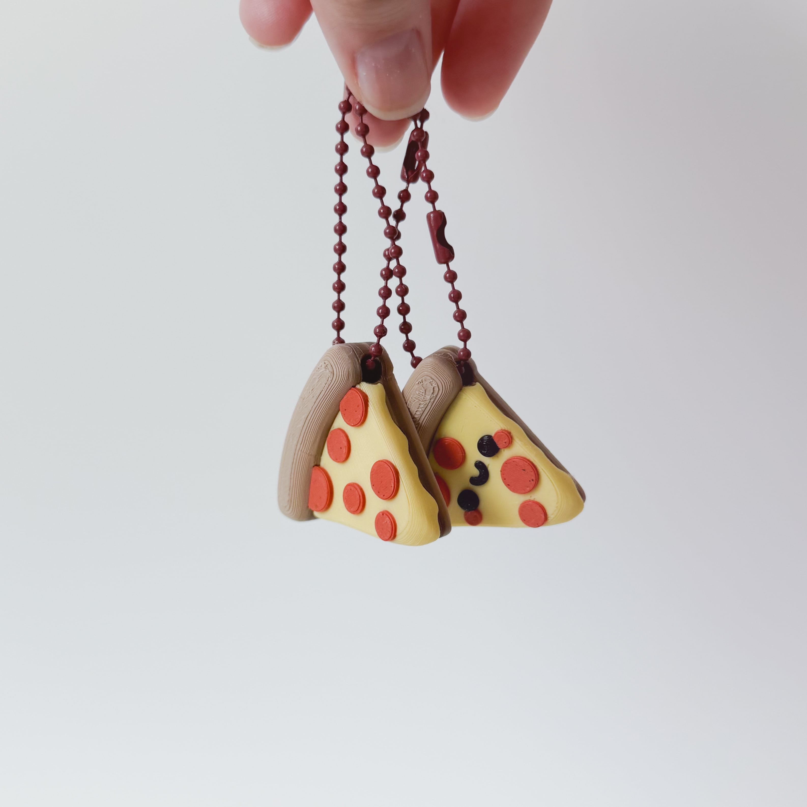 Pizza Keychain 3d model