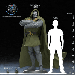 Life Size Dr Doom 3D Printer STL File 3d model