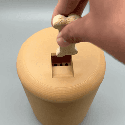 Dog Treat Jar with Treat Splitter Lid 3d model