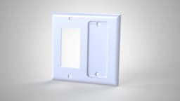 Double Gang Hue Remote Holder (Std+Oversized) 3d model