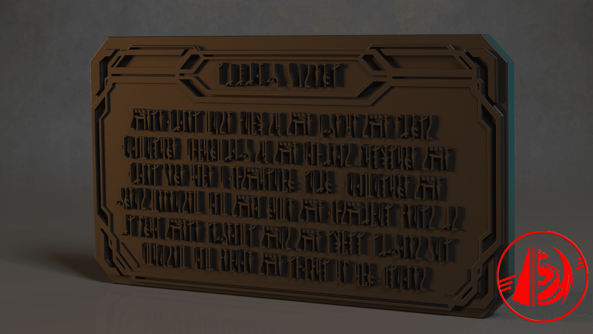 Living Waters Plaque - The Mandalorian Season 3 3d model