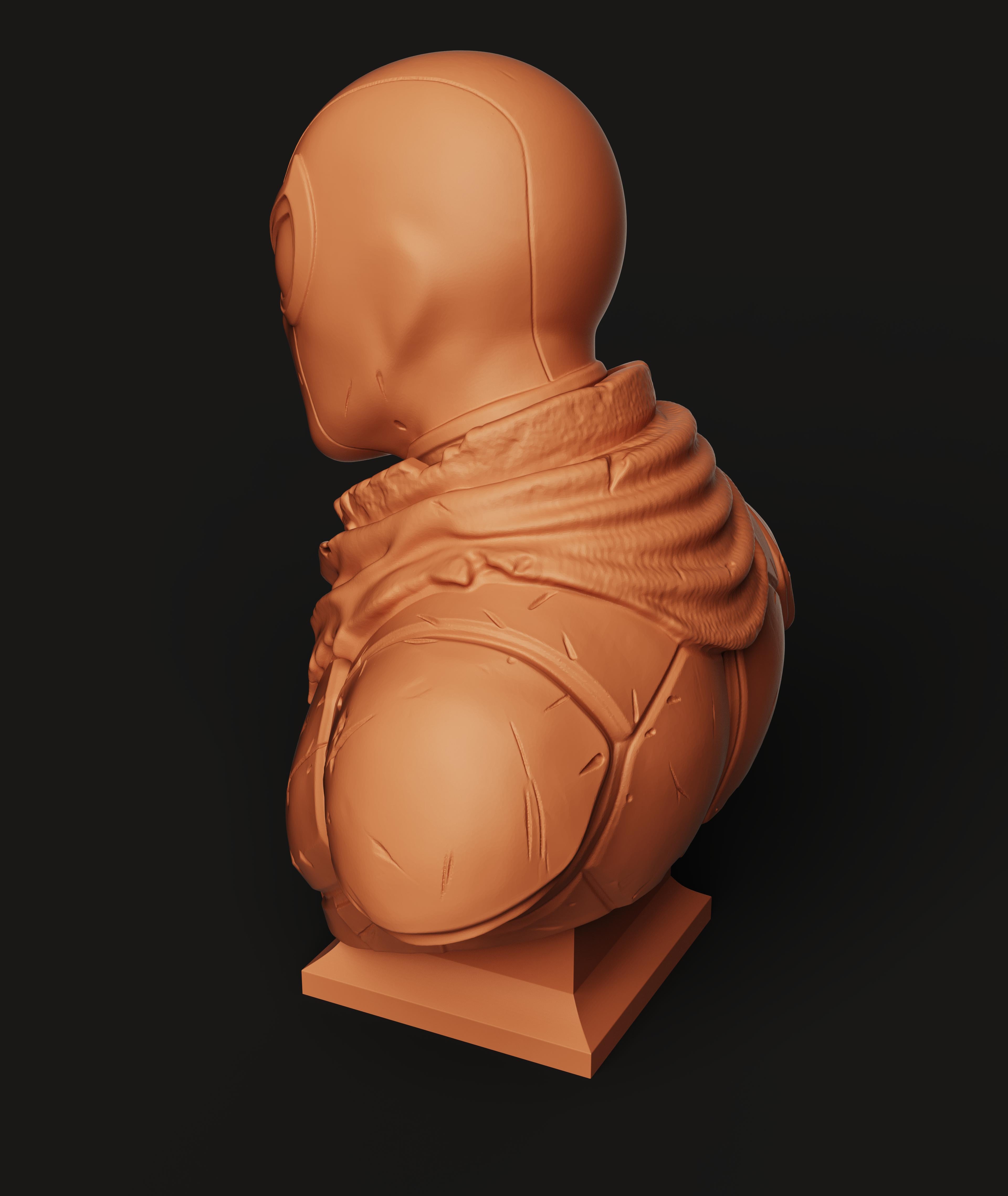 Deathstroke Bust | Tactical Assassin Statue | Mercenary Mask Sculpture 3d model